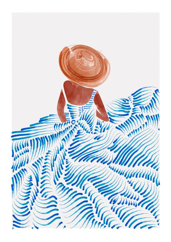 Woman in Summer Dress Poster