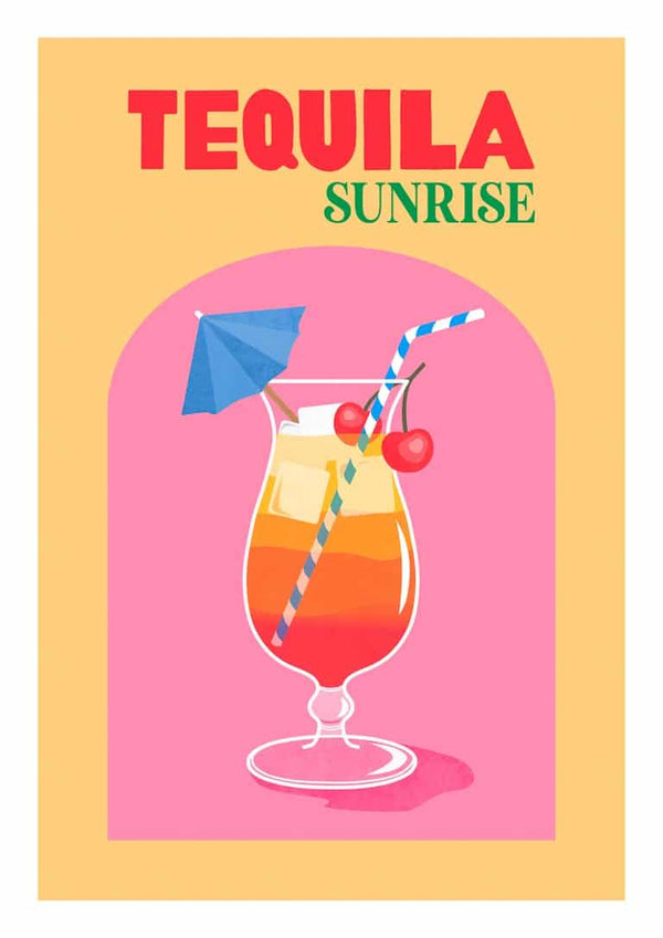 Tequila Sunrise Poster