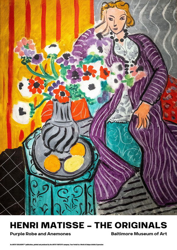 Purple Robe and Anemones - Henri Matisse