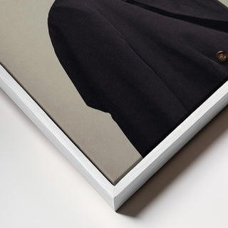 Corner close-up of Infinite Moments Infinite Autumns by Frank Moth, showing canvas texture and frame detail.