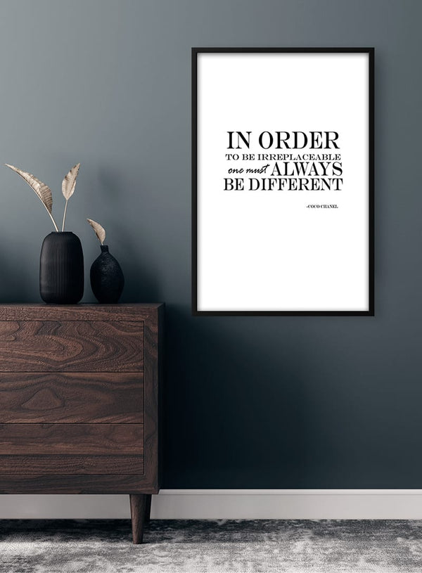 Be Different Citat Poster