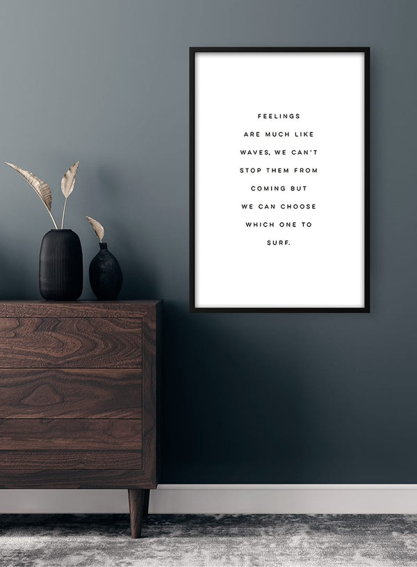Feelings Citat Poster