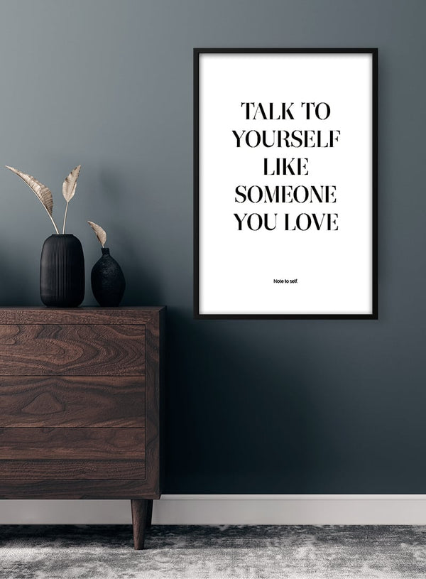 Love Yourself Citat Poster